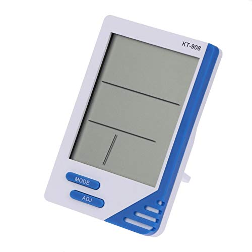 YASEZ multifunkcionalni termometar i higrometar sa velikim ekranom sa satom, kućni ured veliki elektronski digitalni LCD termometar higrome