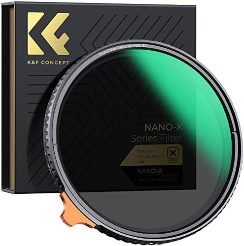 K & amp;F Concept 82mm Filter za sočiva sa promenljivom bojom ND2-32 ND, Filter podesive neutralne gustine sa 28 višeslojnih premaza