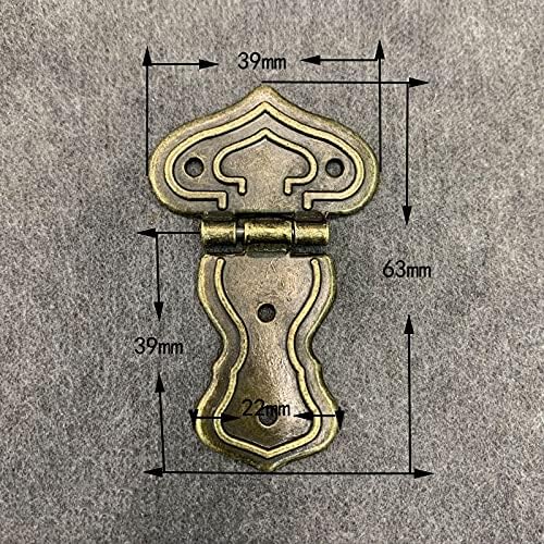 Zhyh 10pcs šarke vrata antikne brončani ormar za ladicu nakita Drvena kutija DIY ukrasite konektore namještaja šarkama sa vijcima