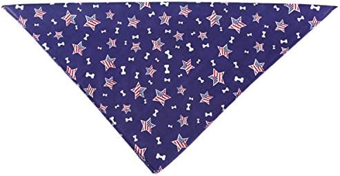 1pc Američka nacionalna zastava tiskani pas bib Udobni pas trokutasti zavoj na ovratnik za kućne ljubimce Slatka pasa Odjeća za odjeću