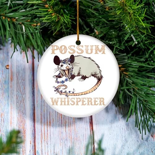 Moj Prvi Božić - Oposum Oposum Šaptač Volim Oposum Ornament-Personalizovani Božić Ornament, Običaj Ornament,, Prilagođene Ornament,