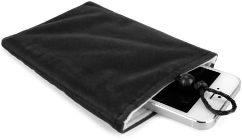 Boxwave Case kompatibilan sa šljivama Plus 2 - baršunaste torbice, meka velur tkanine torba sa crtežom za šljiva može plus 2 - jet crna