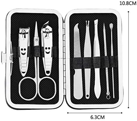 CZKE 8pcs set za manikir Prijenosni kliplica za nokte Postavite rezač za nokte Cuticle Cuticle Clipper Kit Professional setovi za