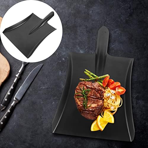 Doitool crna ladica crne ploče za večeru crna plosnate posuđe BBQ posluživanje nosača bbq posluživanje ploča za večeru sa roštiljem