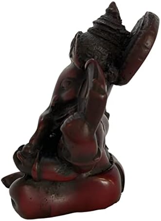 Pinnacle Peak trgovačka kompanija Red Crown Ganesha smolna figurica 3,75 inča izrađena u Nepal hinduističkoj božanj