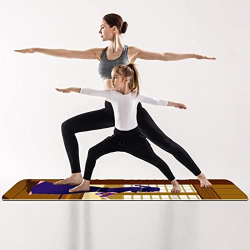 Japanski Kendo Dojo Extra Thick Yoga Mat - Eco Friendly Non - slip Vježba & fitnes Mat Vježba Mat za sve vrste joge, Pilates i Kat