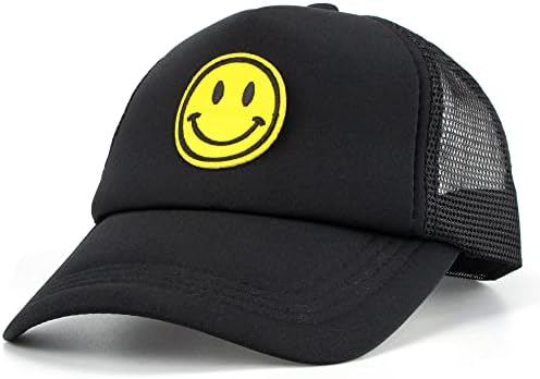 Vikodah Kamiondžijski šeširi s Smajlićem Preppy Bejzbol šešir, nestrukturirana Tata kapa za uniseks