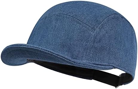 Clakllie Soft Short Brim bejzbol kapa traper kamionska šešir niski profil tata šešira 5 ploča ravni račun snapback cap umire kadet