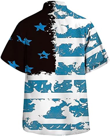 Ljetne muške majice muške proljeće ljeto Neovisnost dana zastavu modna casual party plaža labavi bod