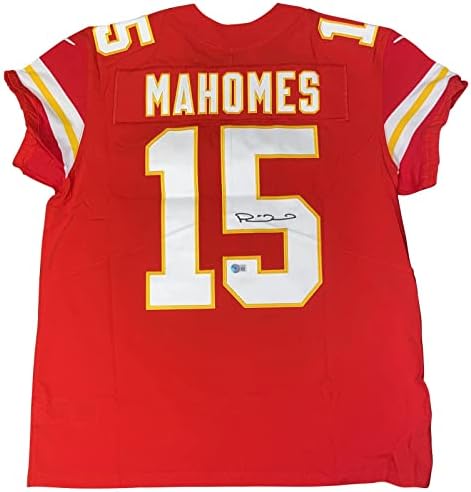 Patrick Mahomes potpisao je Kansas Chiefs Chiefs Autentični Nike Elite Jersey Beckett - autogramirani NFL dresovi