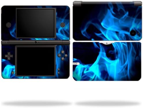 MightySkins koža kompatibilna sa Nintendo DSi XL naljepnicom za omotavanje kože Blue Flames