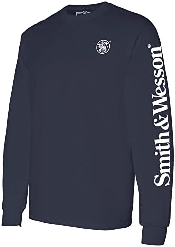 Majica Smith i Wesson Muške, dugi rukav sa rukom Logo, službeno licencirani S & W odjeća