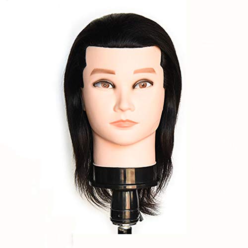 Manekenska glava sa kosom Frizerski trening za oblikovanje glave lutke lutke glava Model za oblikovanje kose, brada