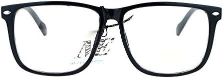 Clear obječevine objektiva Unisex modne naočale Kvadratni okvir šarke