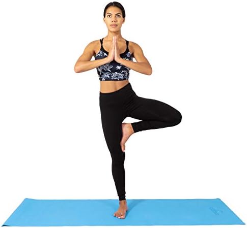 ProsourceFit klasična prostirka za jogu debljine 1/8, izuzetno duga 72-inčna lagana prostirka za fitnes sa neklizajućim držačem za
