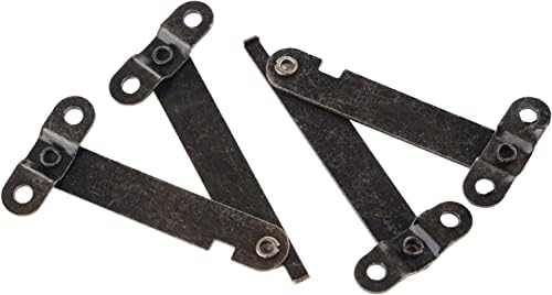 Rakute Hinges, 2pcs Antique Brončani poklopac Podrška za šarke za polje Za prikaz Nameštaj Oprema ormarića vrata Kuhinjski ormar za ormariće 61x11mm šarke