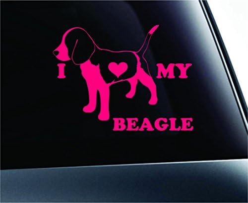 ExpressDecor Volim moj beagle simbol pasa Decal Funny Car naljepnica za auto