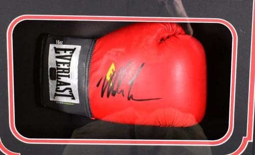 Mike Tyson potpisana kutija za sjene prsten Crvena Everfreshboxing rukavica - JSA W-rukavice za boks sa autogramom