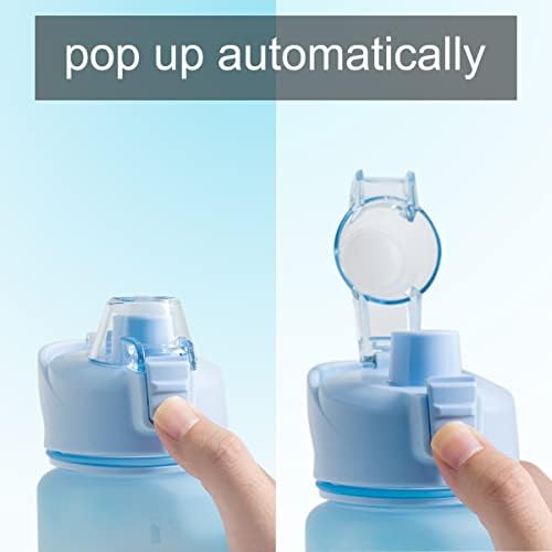 32 oz vode s slamom, BPA besplatna boca za piće s pitkom vodom s vremenima, motivacijskim sportskim vodenim pločicama pogodan za vanjsko
