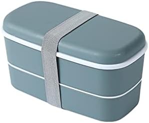 N / A Plastična dvoslojna Bento kutija zapečaćena nepropusna posuda za skladištenje hrane za mikrovalnu pećnicu prenosiva kutija za ručak za piknik )