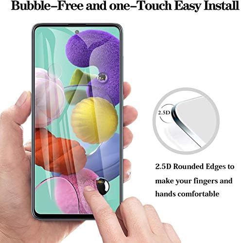 TANTEK [3-Paket zaštitnik ekrana za Samsung Galaxy A51, 6.5-inčni,kaljeno staklo Film, Ultra Clear, Anti Scratch, Bubble Free, Case Friendly