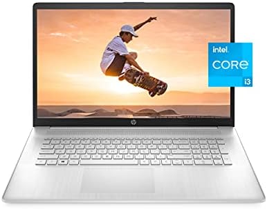HP 17 Laptop računar, Intel Core I11. generacije i3-1125g4, 8 GB RAM-a, 256 GB SSD memorije, 17.3-inčni HD+ ekran osetljiv na dodir, Windows 10 Home, dugo trajanje baterije, HD web-cam & amp; dvostruki mikrofoni srebrni